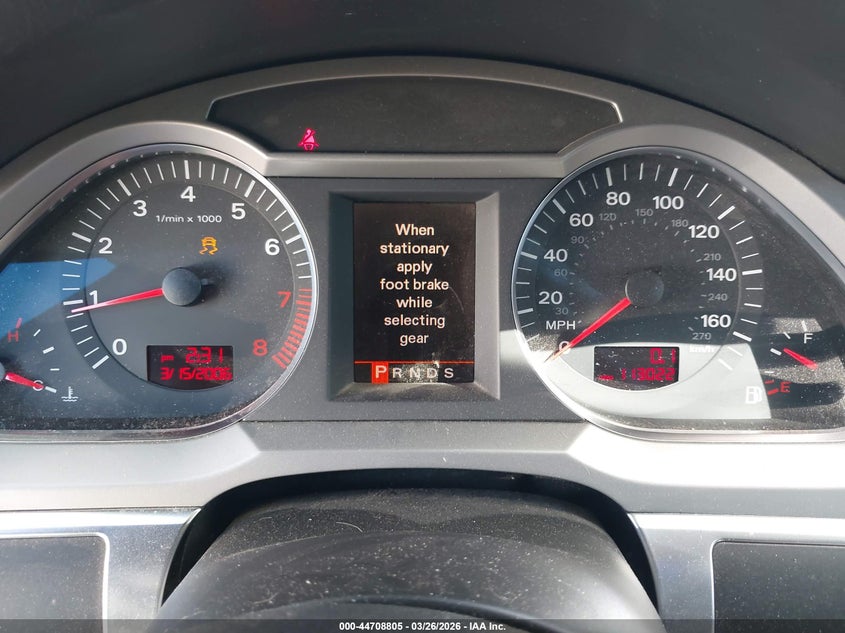 2007 Audi A6 3.2 VIN: WAUDH74F57N049190 Lot: 44708805