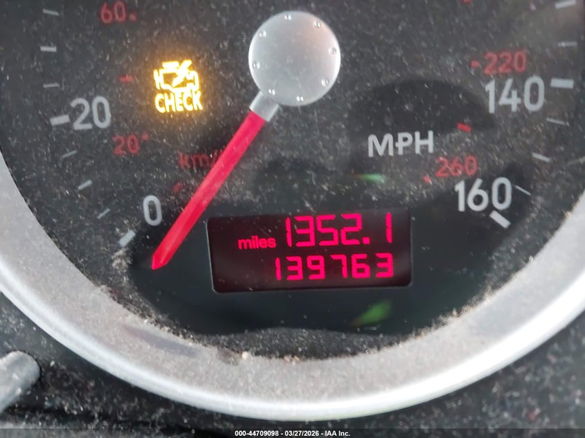 2003 Audi Tt 1.8L VIN: TRUWT28N031016474 Lot: 44709098