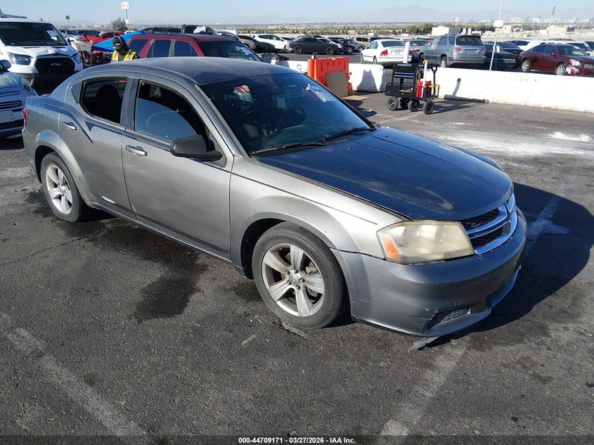 2012 Dodge Avenger 2.4 Se grey Lot 111044709171 Vin 1C3CDZAB3CN185677