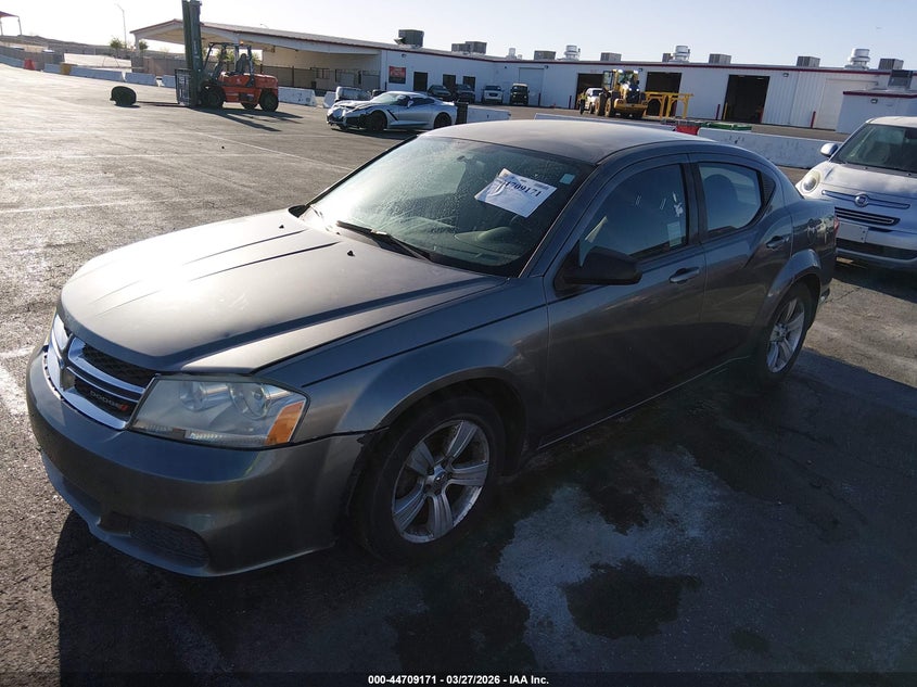 2012 Dodge Avenger 2.4 Se grey Lot 111044709171 Vin 1C3CDZAB3CN185677