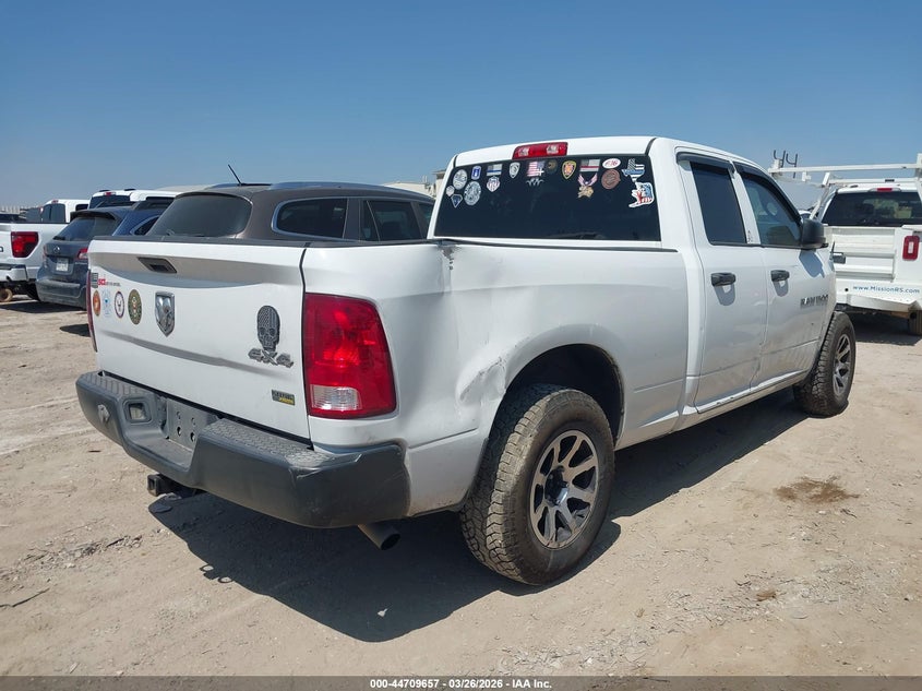 2012 Ram 1500 4.7 Ram St white Lot 111044709657 Vin 1C6RD7FP5CS299123