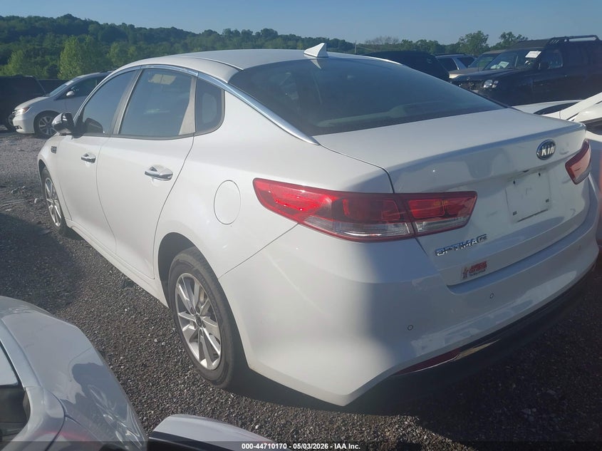 Vin: 5xxgt4l31gg067413, lot: 45207301, kia optima lx 20163