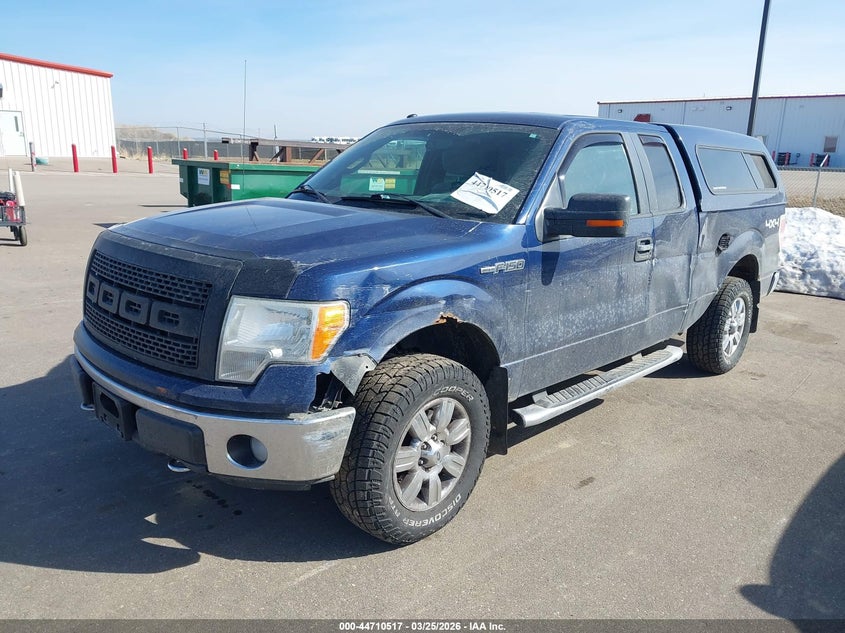 2012 Ford F-150 5.0 Xlt blue Lot 111044710517 Vin 1FTFX1EF0CFB15434