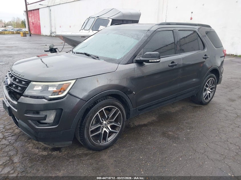 Vin: 1fm5k8gt4hgc64836, lot: 45207843, ford explorer sport 20172