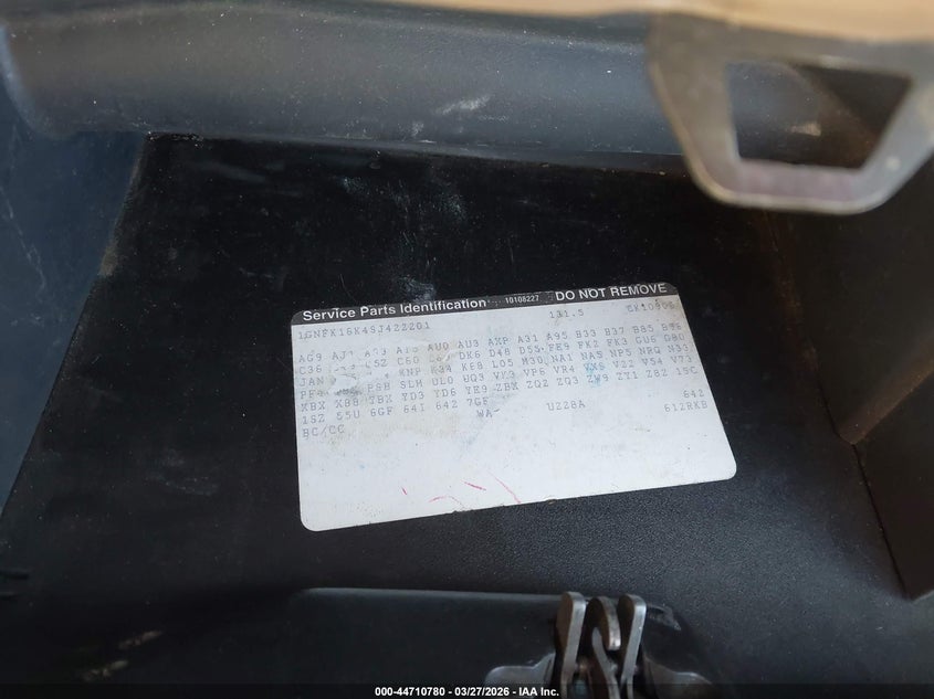 1995 Chevrolet Suburban K1500 VIN: 1GNFK16K4SJ422201 Lot: 44710780