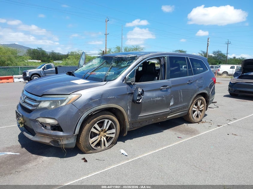 Vin: 5fnyf5h88gb003006, lot: 45208682, honda pilot ex-l 20162