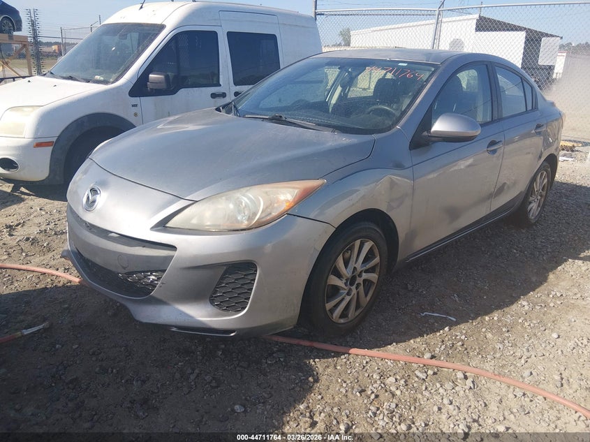 2012 Mazda 3 2.0 I Grand Touring silver Lot 111044711764 Vin JM1BL1W70C1590886