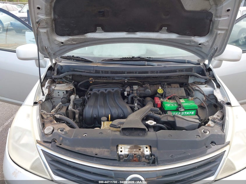 2012 Nissan Versa 1.8 1.8 Sl silver Lot 111044711780 Vin 3N1BC1CP4CK803456
