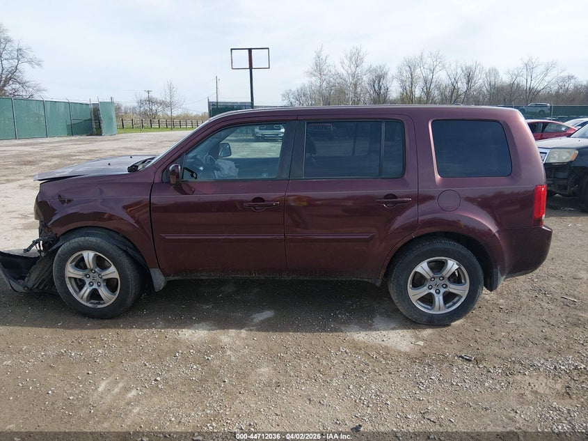 2012 Honda Pilot 3.5 Ex-L brown Lot 111044712036 Vin 5FNYF4H66CB045838