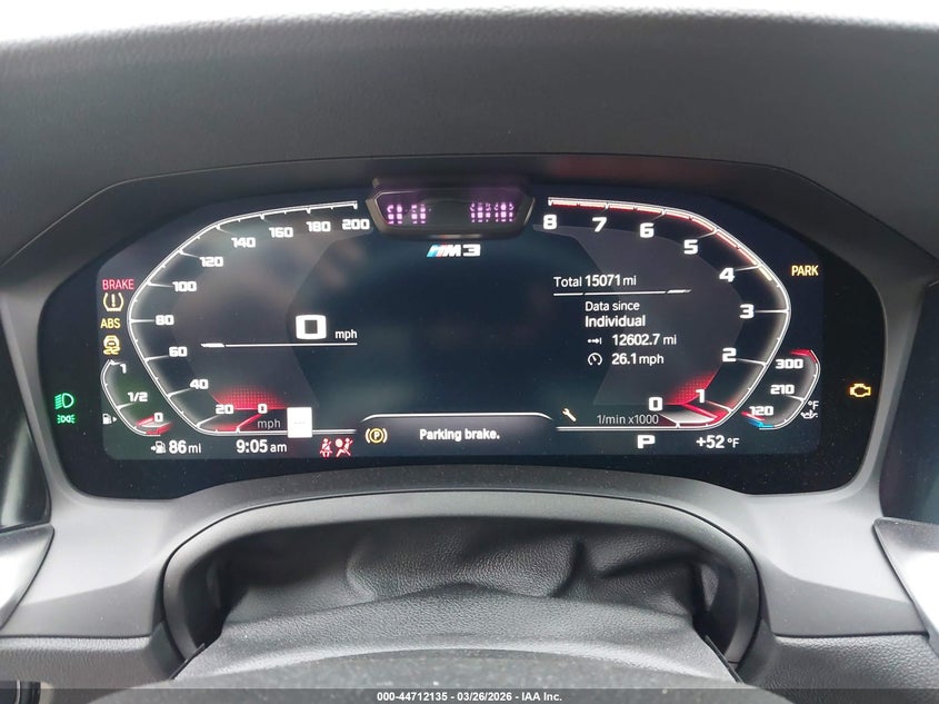 2021 BMW M3 Competition VIN: WBS33AY09MFL38409 Lot: 44712135