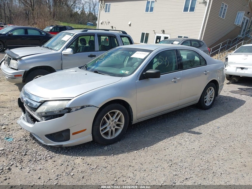 2012 Ford Fusion 2.5 S silver Lot 111044713542 Vin 3FAHP0GA3CR294839