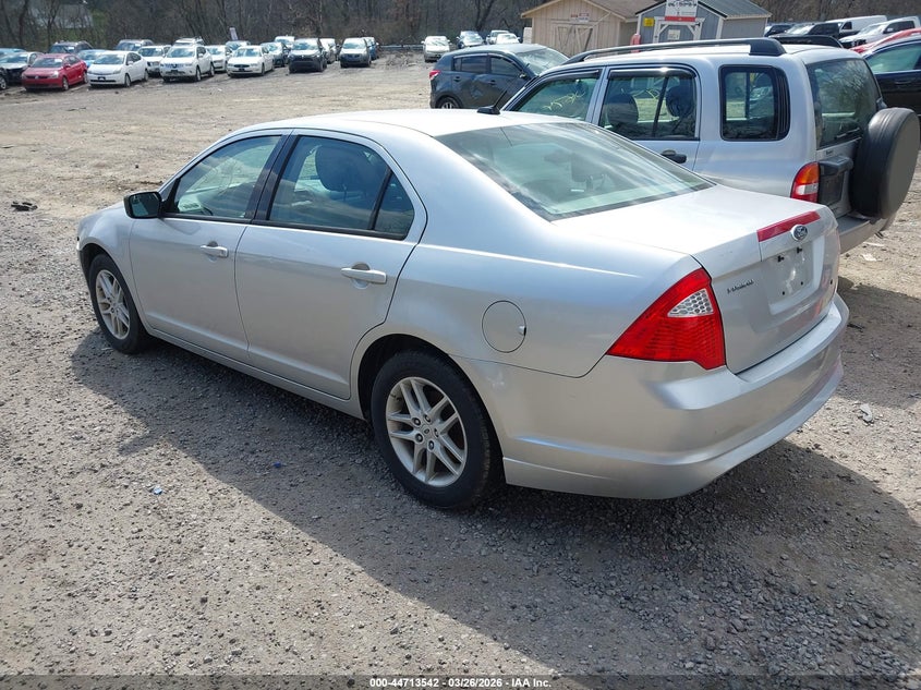 2012 Ford Fusion 2.5 S silver Lot 111044713542 Vin 3FAHP0GA3CR294839