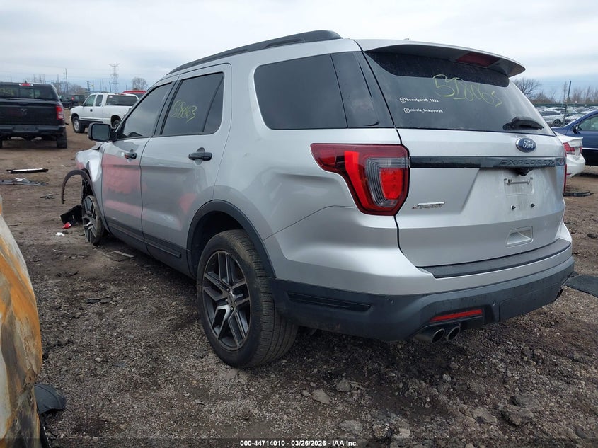Vin: 1fm5k8gt1kga70028, lot: 45211160, ford explorer sport 20193