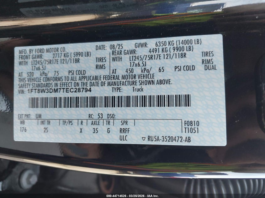 2026 FORD F-350 XLT TRUCK N/A