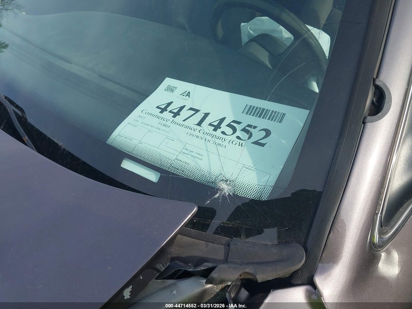 2011 Ford Crown Victoria Police Interceptor VIN: 2FABP7BV1BX135522 Lot: 44714552