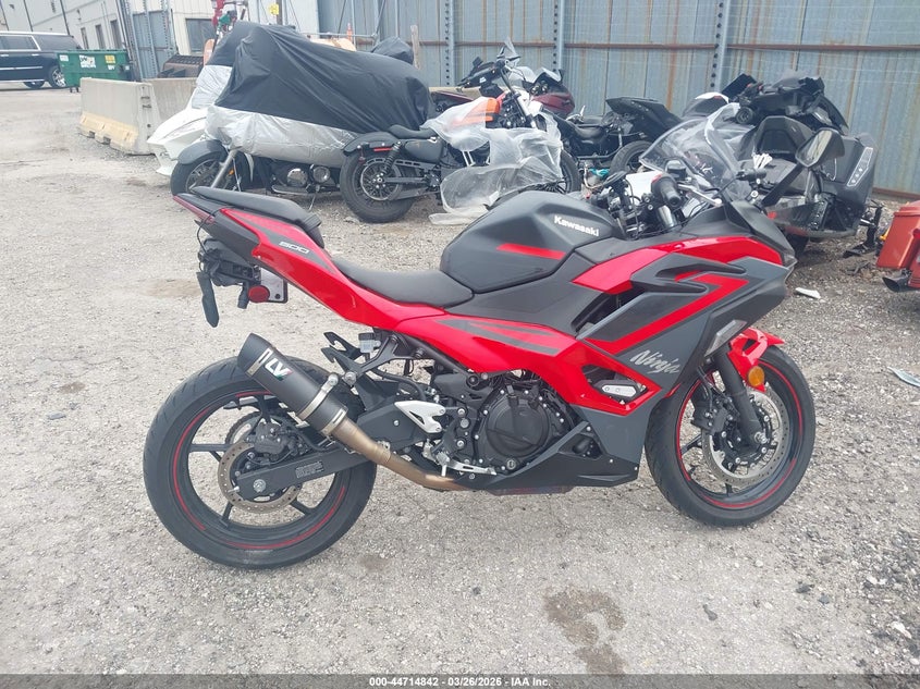 2025 Kawasaki Ex500 A/B VIN: ML5EXGJ15SDA70619 Lot: 44714842