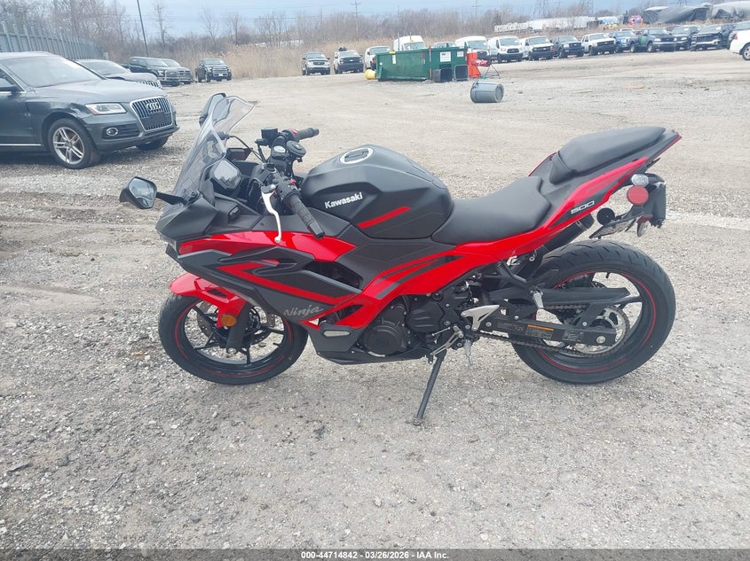 2025 Kawasaki Ex500 A/B VIN: ML5EXGJ15SDA70619 Lot: 44714842