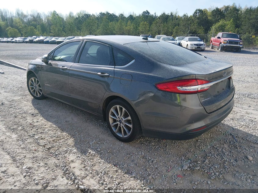 Vin: 3fa6p0lu3hr148388, lot: 45213055, ford fusion hybrid se 20173