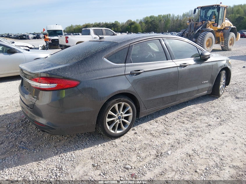 Vin: 3fa6p0lu3hr148388, lot: 45213055, ford fusion hybrid se 20174