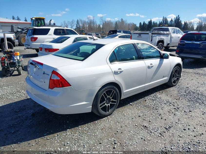 2012 Ford Fusion 2.5 Hybrid white Lot 111044716530 Vin 3FADP0L34CR349403