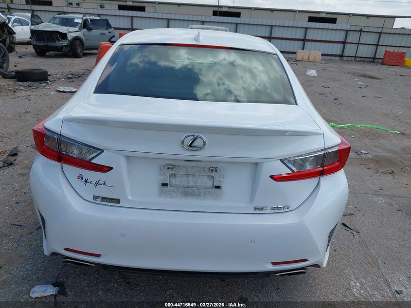 2016 Lexus Rc 350 VIN: JTHHE5BC9G5012250 Lot: 44716549