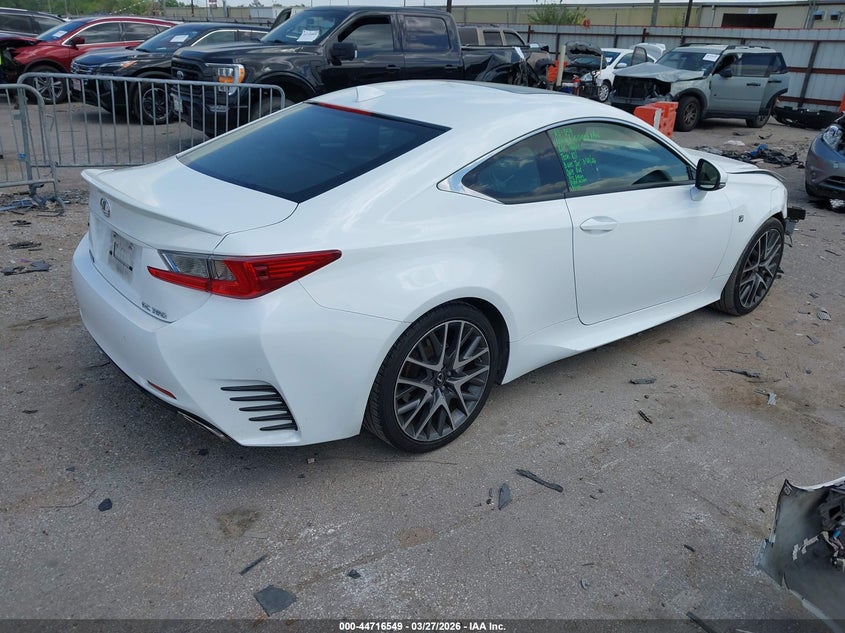 Vin: jthhe5bc9g5012250, lot: 45213699, lexus rc 350 20164