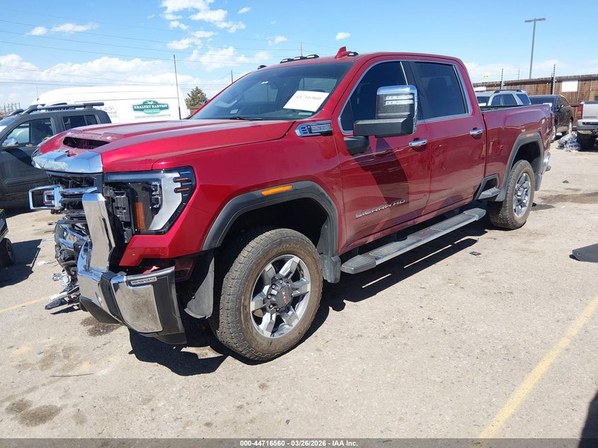 2025 Gmc Sierra 2500Hd 4Wd Standard Bed Slt red Lot 111044716560 Vin 1GT4UNE74SF305316