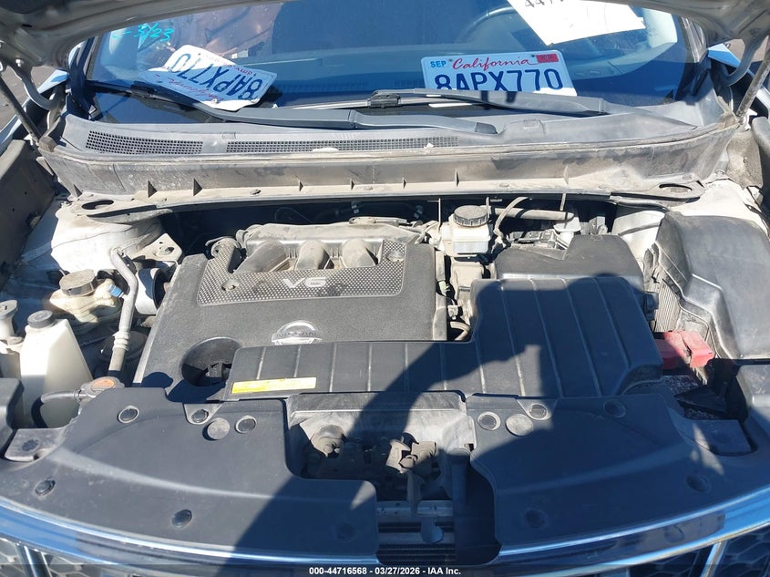 2013 Nissan Murano Sl VIN: JN8AZ1MU0DW213678 Lot: 44716568