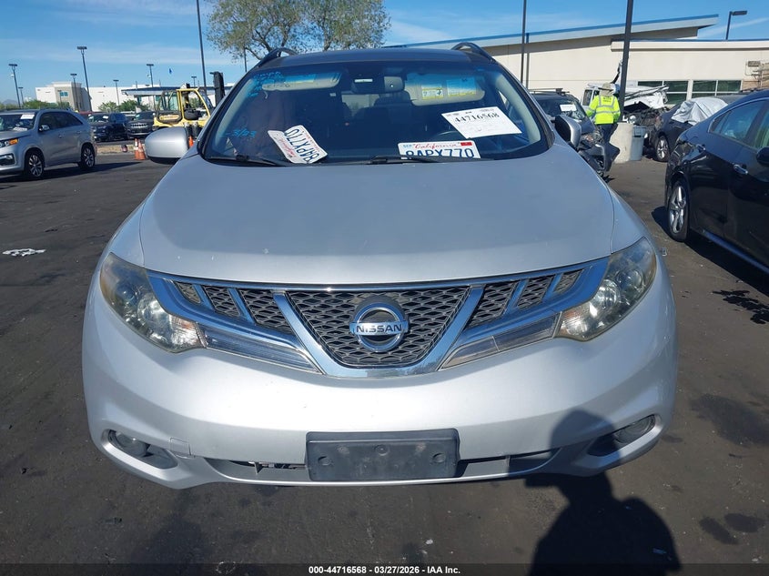 2013 Nissan Murano Sl VIN: JN8AZ1MU0DW213678 Lot: 44716568