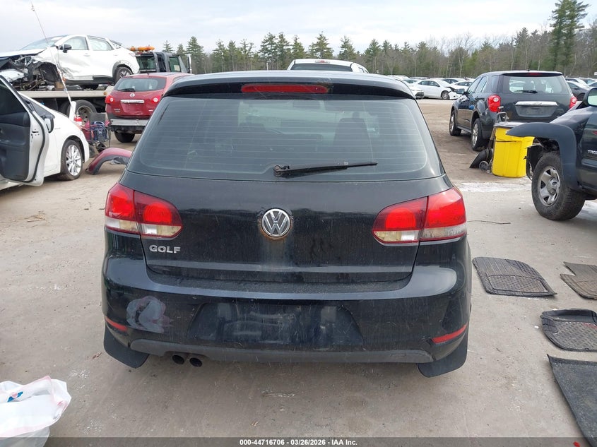 2010 Volkswagen Golf 4-Door VIN: WVWDB7AJ6AW414975 Lot: 44716706