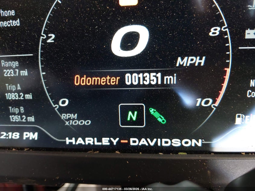 2025 Harley-Davidson Ra1250 St VIN: MLY1ZJS10SS306108 Lot: 44717135