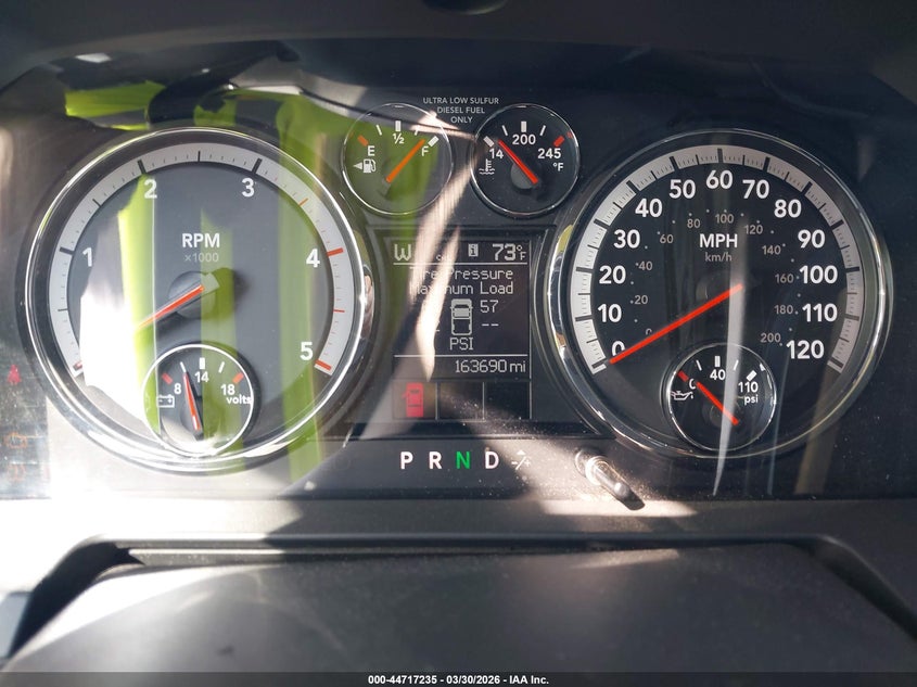 2012 Ram 2500 Laramie VIN: 3C6UD5NLXCG337059 Lot: 44717235