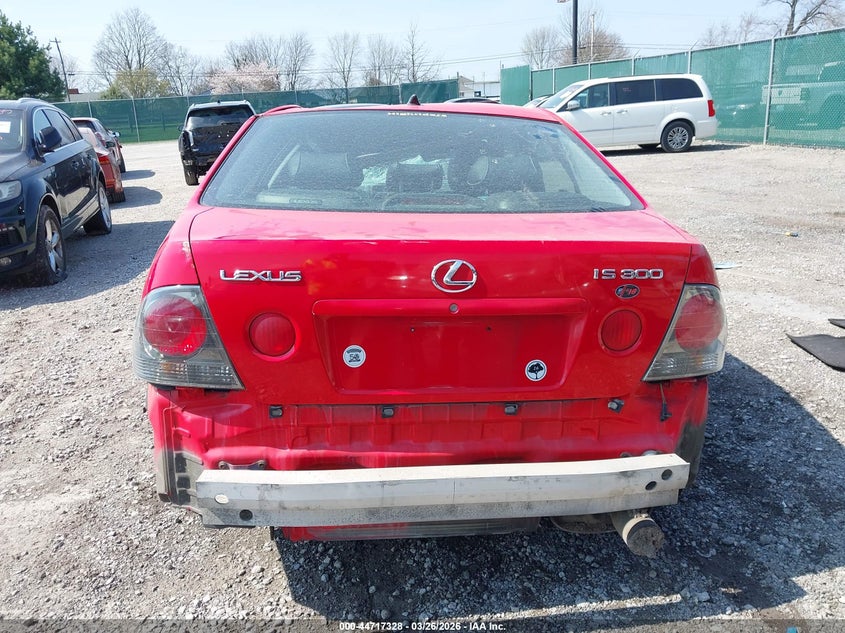 2003 Lexus Is 300 VIN: JTHBD192930076908 Lot: 44717328