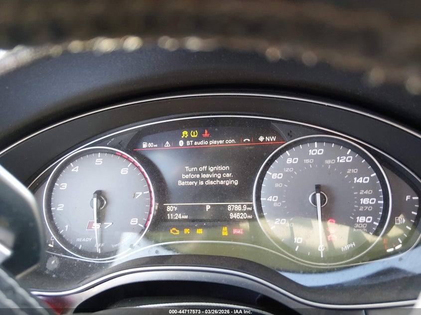 2016 Audi S7 4.0T VIN: WAUW2AFC5GN040337 Lot: 44717573