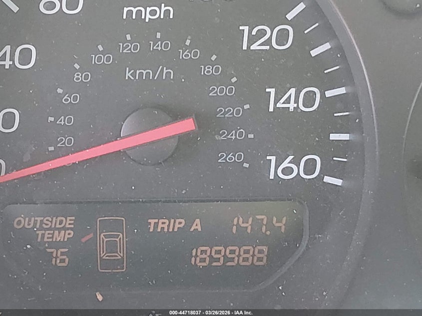 2000 Acura Tl 3.2 VIN: 19UUA5669YA058493 Lot: 44718037