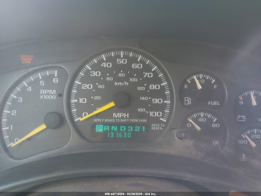 2000 Chevrolet Suburban 1500 Ls VIN: 1GNFK16T8YJ208734 Lot: 44718204