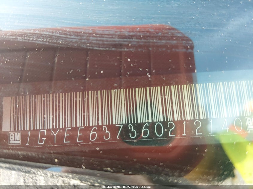 2006 Cadillac Srx V6 VIN: 1GYEE637360212140 Lot: 44718394