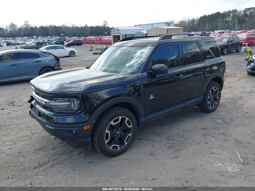 Vin: 3fmcr9c62mrb36106, lot: 45215869, ford bronco sport outer banks 20212