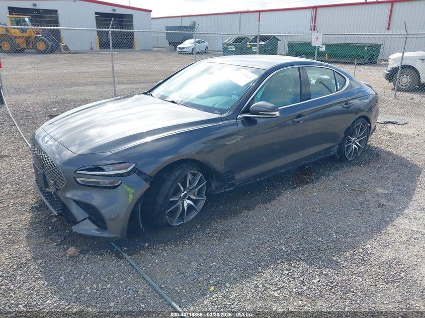 Vin: kmtg34sc8su149340, lot: 45216016, genesis g70 2.5t rwd 20252