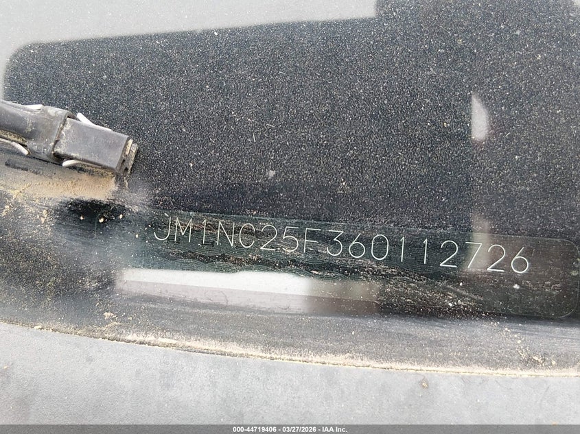 2006 Mazda Mx-5 Touring VIN: JM1NC25F360112726 Lot: 44719406