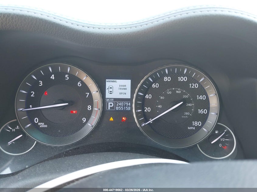 2012 Infiniti M37X VIN: JN1BY1AR8CM395582 Lot: 44719562