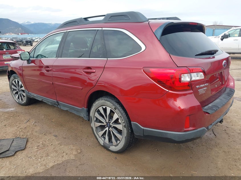 Vin: 4s4bsbnc9f3303816, lot: 45216873, subaru outback 2.5i limited 20153