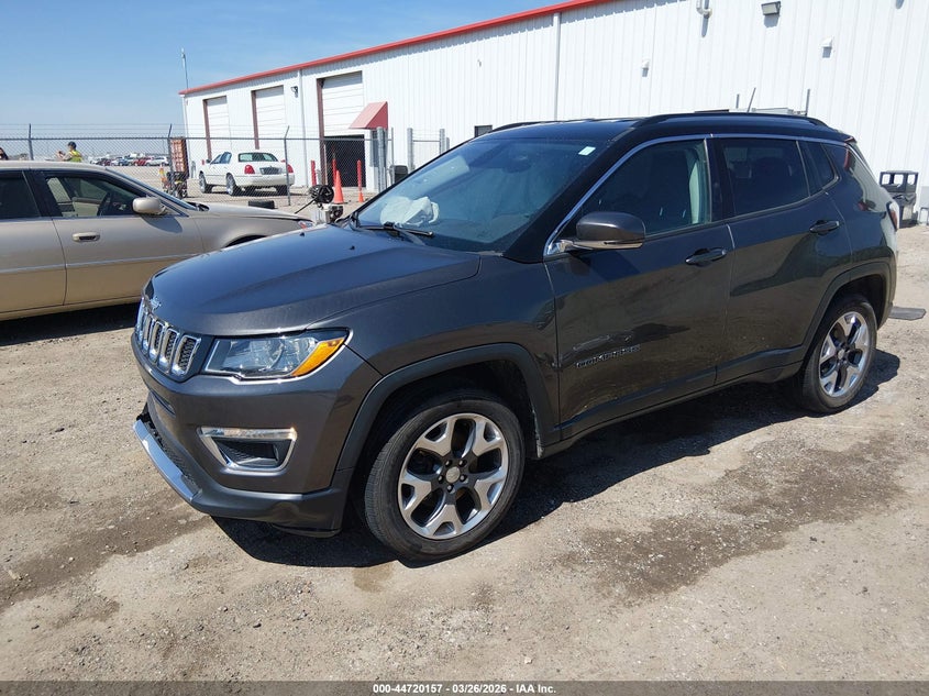 Vin: 3c4njdcb6jt255893, lot: 45217307, jeep compass limited 4x4 20182