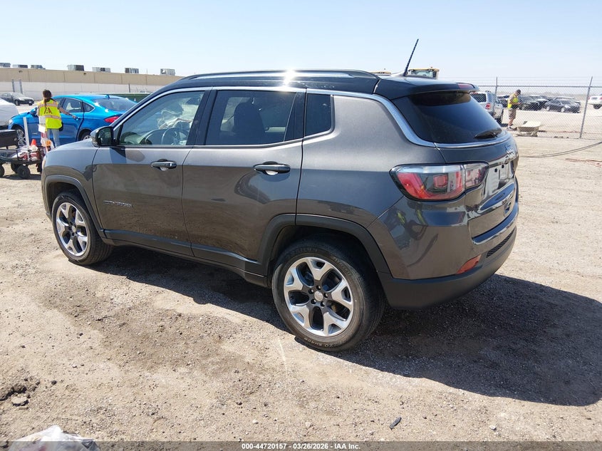Vin: 3c4njdcb6jt255893, lot: 45217307, jeep compass limited 4x4 20183