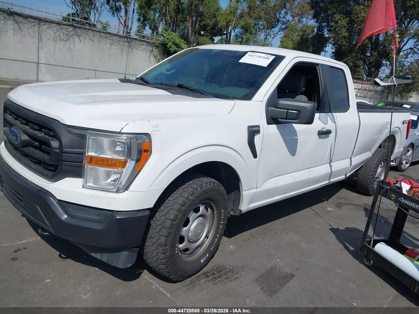 2021 Ford F-150 5.0 Xl white Lot 111044720588 Vin 1FTFX1E51MKD41871