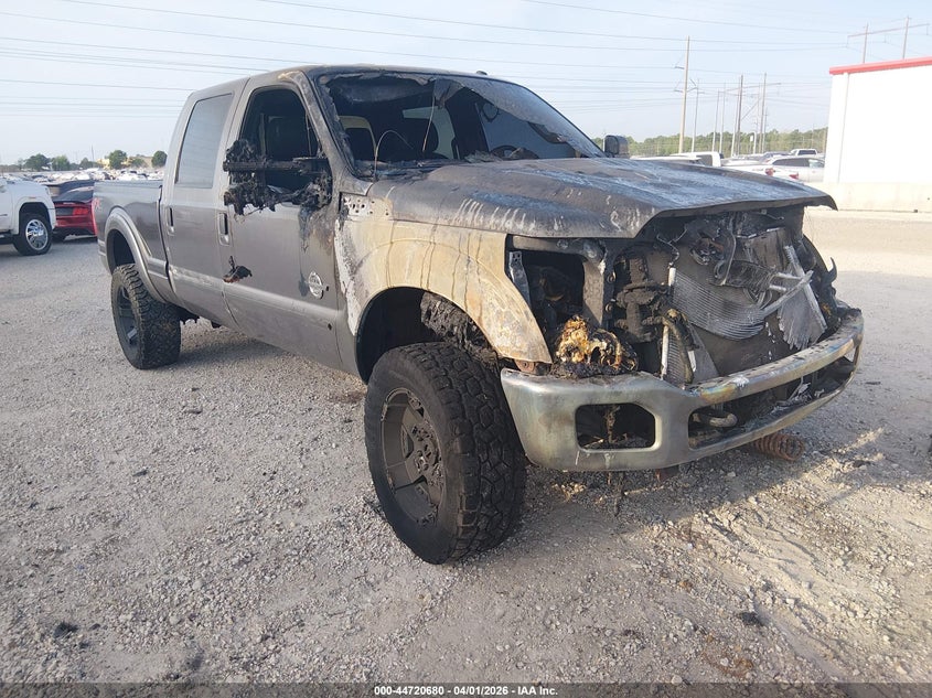 2012 Ford F250 6.7 F-250 Lariat grey Lot 111044720680 Vin 1FT7W2BT5CEA47161