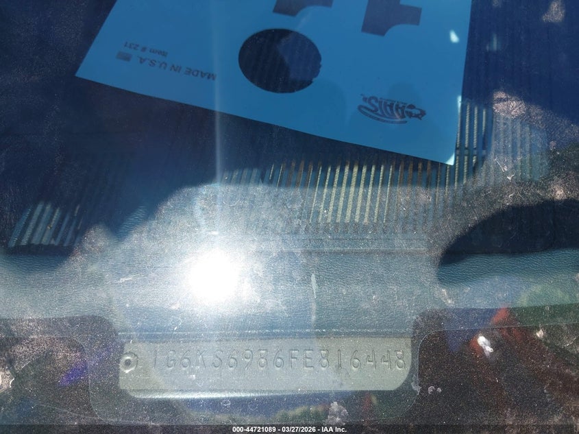 1985 Cadillac Seville VIN: 1G6KS6986FE816448 Lot: 44721089