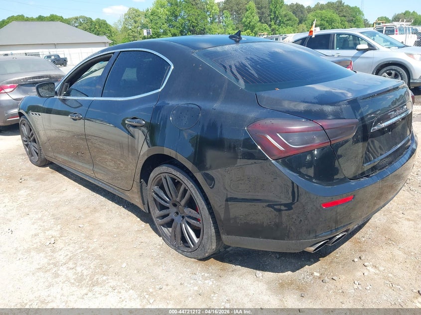 Vin: zam57rsa8g1185426, lot: 45218362, maserati ghibli s 20163