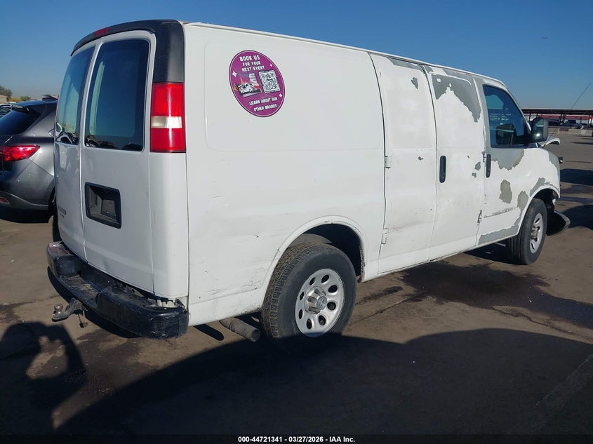2012 Chevrolet 4.3 Express 1500 Work Van white Lot 111044721341 Vin 1GCSGAFX6C1116963