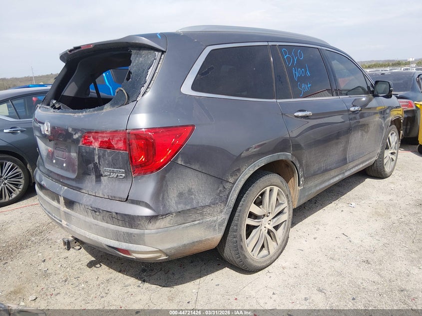 Vin: 5fnyf6h95gb007884, lot: 45218576, honda pilot touring 20164
